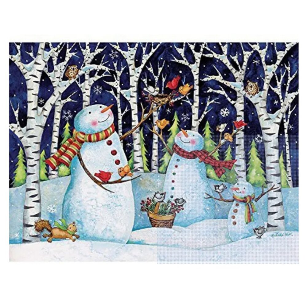 Lang Birch & Snowman 500 Piece Puzzle